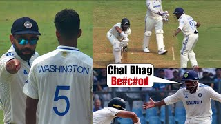 Sarfaraz Khan abused Rachin Ravindra after Virat Kohli masterplan during Ind vs Nz 3rd Test [upl. by Nohpets]