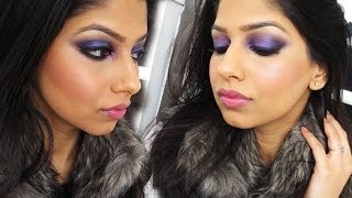 Purple Smokey Eyes Perfect for IndianBrownOlive skin [upl. by Raina]