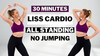 🔥30 Min LISS CARDIO WORKOUT🔥LOW INTENSITY STEADY STATE🔥Easy at Home Exercises for Weight Loss🔥 [upl. by Nonad910]