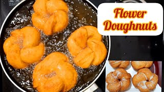 Flower donut Recipe  Berliner  Krapfen  Kids Special donuts [upl. by Christabel]