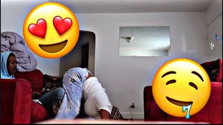 ARCHING MY BACK INFRONT OF MY BOYFRIEND TO SEE HIS REACTION 😍😩 Gone right [upl. by Ahsilek404]