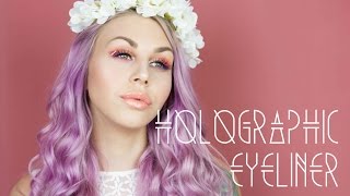 HOLOGRAPHIC EYELINER Makeup Tutorial [upl. by Los351]