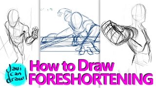 HOW TO DRAW FORESHORTENING  A Process Tutorial [upl. by Acinet125]