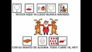 BLANCA NAVIDAD con pictogramas [upl. by Yniattirb]