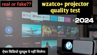 wzatco yuva plus projector quality test  2024 best projector  under 10k projector [upl. by Schilt80]