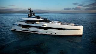 Wider 130  DieselElectric Yacht Concept [upl. by Wahl837]