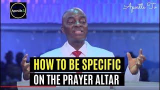 HOW TO BE SPECIFIC ON THE ALTAR OF PRAYER  Bishop David Oyedepo [upl. by Olegnaed285]