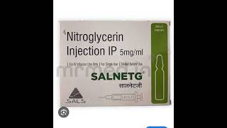 nitroglycerin injection use [upl. by Caylor]