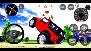 Dollar song New Car Simulator 3d Mahindra Red Thar😈 Driving  Indian Car Simulator 2024 [upl. by Srini]