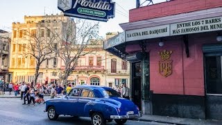 El Floridita Bar a historic cocktail bar in Havana Cuba [upl. by Gaspard]