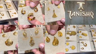 Gold pendant set 3 grams onwards tanishq gold pendant set with weight and price [upl. by Klenk]