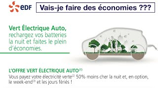 EDF OFFRE VOITURE ELEC  Détail de loffre EDF 50 de remise [upl. by Idnat]