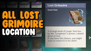 All Lost Grimoire Location  Genshin Impact [upl. by Anaej592]