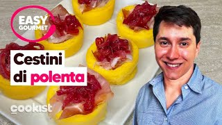 Cestini di polenta lantipasto facile e sfizioso che non vedrai lora di preparare [upl. by Pippas]