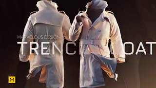 Marvelous Designer Course Creating a trench coat in Marvelous Designer [upl. by Atnohsal]