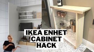 IKEA ENHET CABINET HACK MAKEOVER [upl. by Sims570]