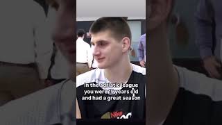 Nikola Jokic pre draft interview  he was selected 41st overall pick 🤯 nba jokic nuggets joker [upl. by Ifen520]