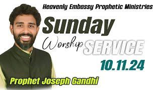 HEPM SUNDAY WORSHIP SERVICE  10th NOV 2024 PROPHET JOSEPH GANDHI [upl. by Ballard]