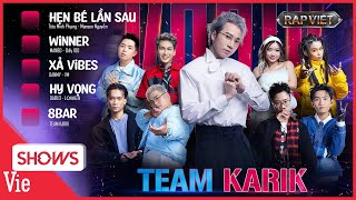 Tổng hợp tiết mục VÒNG ĐỐI ĐẦU  Team Karik đội hình nhiều nón vàng nhất RAP VIỆT 2024 [upl. by Ahtibat538]