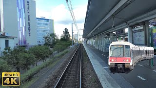 4K Cabride RER B MassyPalaiseau  Aéroport Roissy CDG 1 [upl. by Arracahs880]