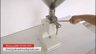 Manual Pneumatic Liquid Paste Filling Machine A03 [upl. by Nobell851]