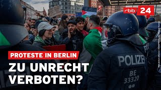 ProPalästinaProteste Dürfen die Demos verboten werden [upl. by Nessy497]