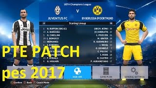 cara pasang PTE 10 patch pes 2017 [upl. by Annairba]