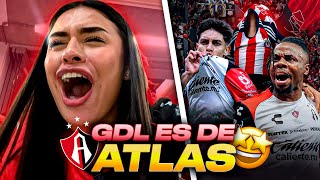 ⚽️ ¡EL CLÁSICO TAPATÍO ES ROJINEGRO  CHIVAS VS ATLAS REACCIONES EN EL ESTADIO  CAMILA DE LA MORA [upl. by Nnylyahs375]