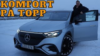 Mercedes EQE SUV 500  Praktisk bil för dubbla Teslor  Elbilsmagasinet [upl. by Aderb]