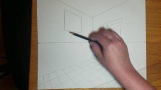 How to draw a room in 2 point perspective [upl. by Manus733]