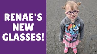 Renaes Gets Glasses  Our Esotropia Journey Homeschool Mom of 5 [upl. by Kcirderf]