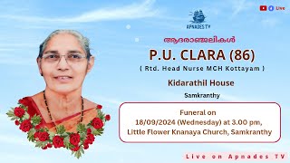 PU CLARA 86Rtd Head Nurse MCH Kottayam Kidarathil House Samkranthy [upl. by Allayne]