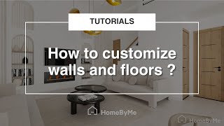 How to customize walls and floors  HomeByMe Tutorials [upl. by Melissa156]