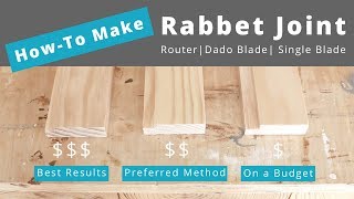 What Is The Best Way to Make a Rabbet Joint  Woodworking [upl. by Lugar]