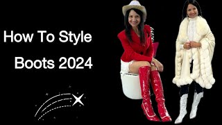 How to style Knee High Boots 2024 Fall Fashion Trends FallFashion2024 AutumnTrends kneehighboots [upl. by Leahkim]