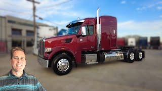 SOLD  Flame Red 2024 Peterbilt 567 with 72 inch Sleeper [upl. by Heinrick446]