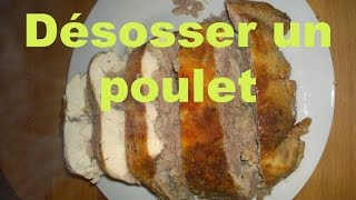 Désosser un poulet entier facilement [upl. by Garrot683]