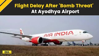 Air India Bomb Threat Air India Express Flight From Ayodhya To Bengaluru Delayed After Bomb Threat [upl. by Luis]