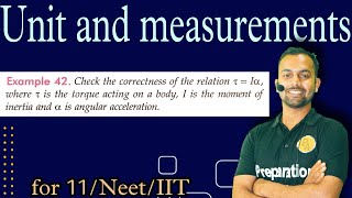 Ex42 unit and measurements Check correctness of torque  moment of inertia × angular acceleration​ [upl. by Asylla]