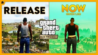 GTA Trilogy  Definitive Edition  Release vs Now Patch 1112 [upl. by Aeikan]