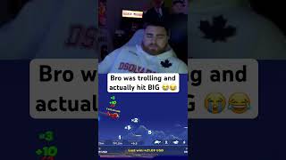 LosPollosTV with a HUGE win on the plane game 😂 lospollostv gambling betting shorts [upl. by Anelra]