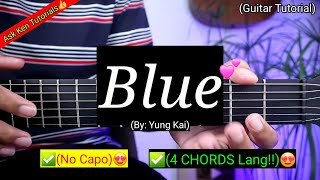 Blue  Yung Kai No Capo  Guitar Tutorial Chords [upl. by Helprin]