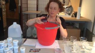 Washing Enamels for Cloisonne [upl. by Vivyanne]