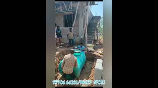 FRP Bio Septic Tank 1200ltr installation in trichy by Pioneer Bio Tank 🤝 [upl. by Fronniah]