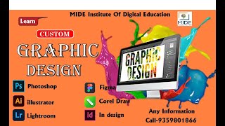 Learn Custom Graphic Designing at MIDE Institute Of Digital Education  Graphic Designing in Meerut [upl. by Auhsohey86]