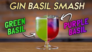 Gin Basil Smash  Better with Green or Purple Basil [upl. by Canica]