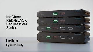 Belkin IsoClave REDBLACK Secure KVM Series [upl. by Ennasirk]