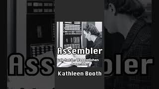 Wer hat Programmiersprachen erfunden   Kathleen Booth short shorts programmieren KathleenBooth [upl. by Zubkoff]