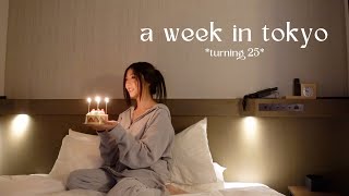 【Japan vlog】Birthday week in Tokyo 🇯🇵 Hidden gems beauty amp skincare haul new hair ✨ [upl. by Ydnerb]