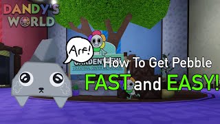 🪨 How to Get Pebble FAST and EASY  🌎 Dandy’s World [upl. by Teiv]